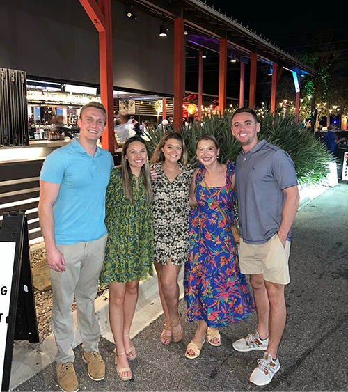 Jacksonville accountants with the Pivot team taking an intern out for the evening